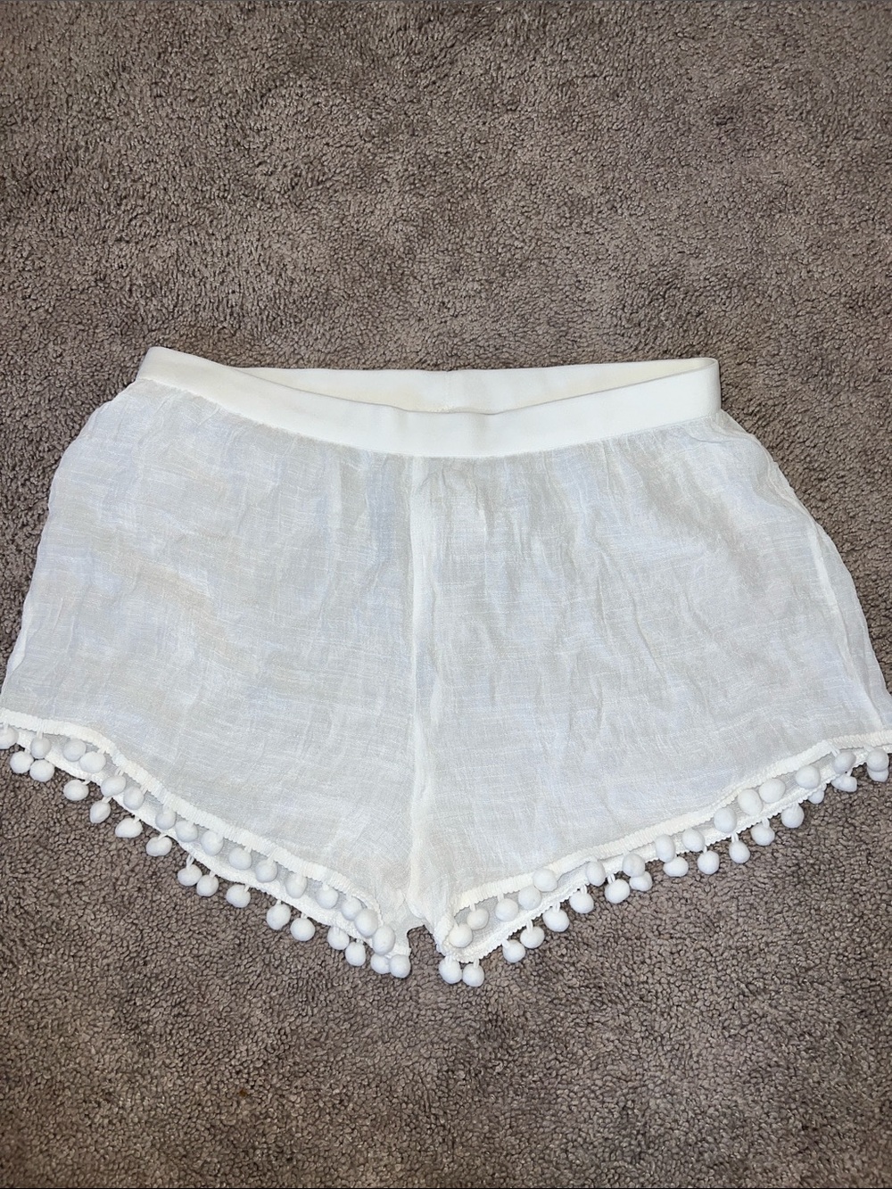 White Shorts Swimsuit Coverup